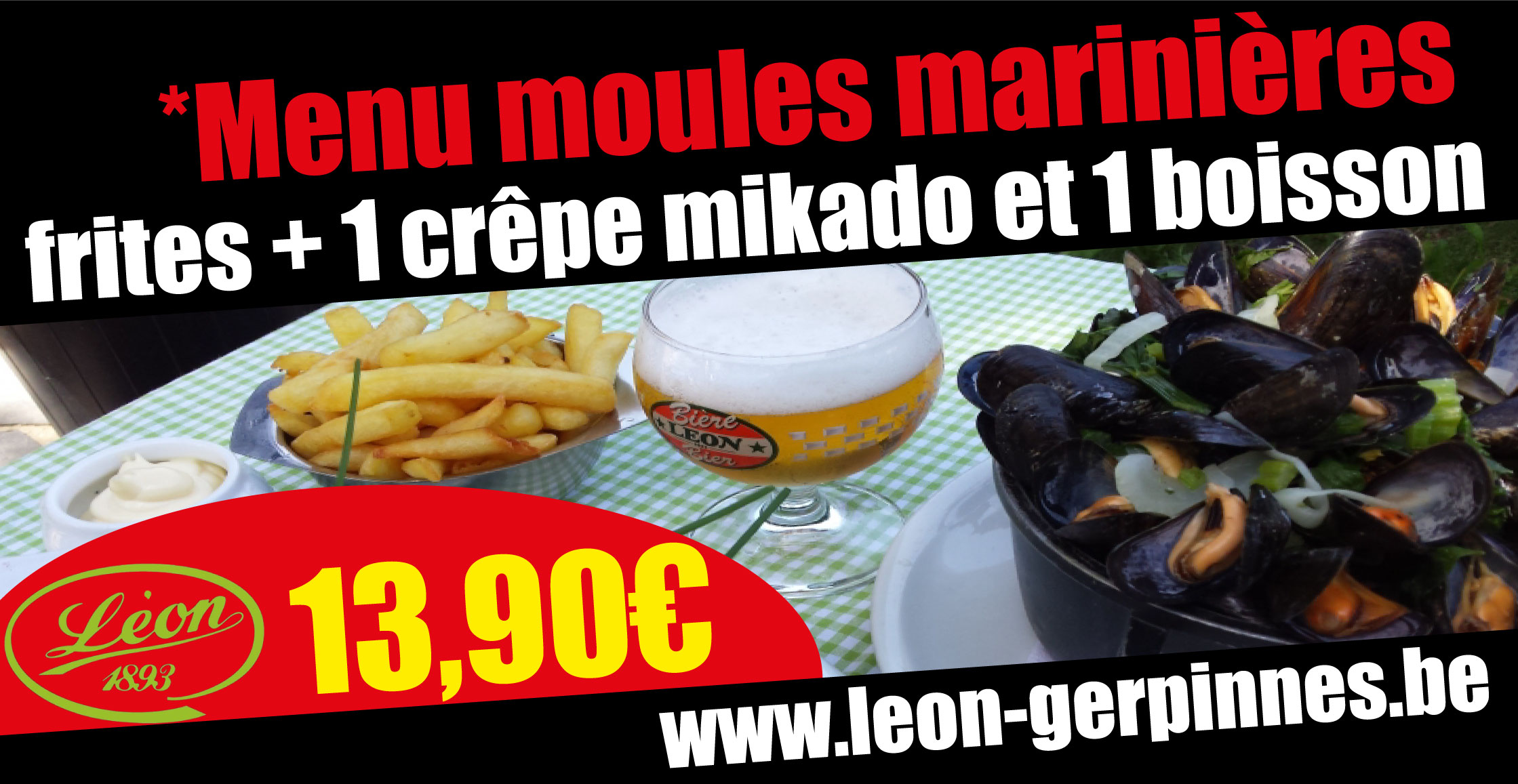 Menu Moules